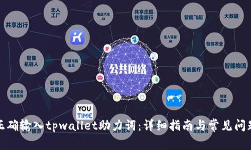 如何正确输入tpwallet助力词：详细指南与常见问题解答